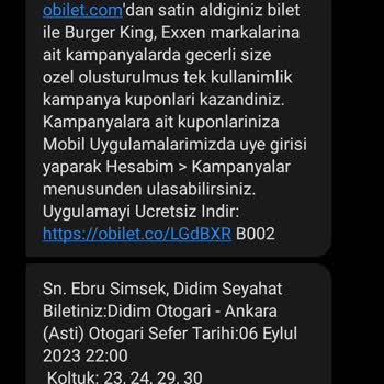 Didim Seyahat'in Yanlış Otobüs Şeması