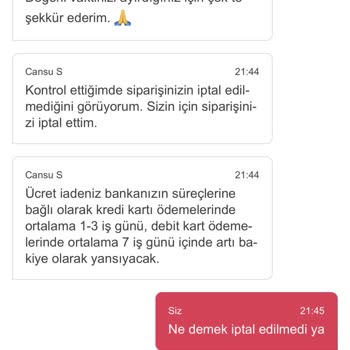Yemeksepeti Ücret İademi Ödemiyor!