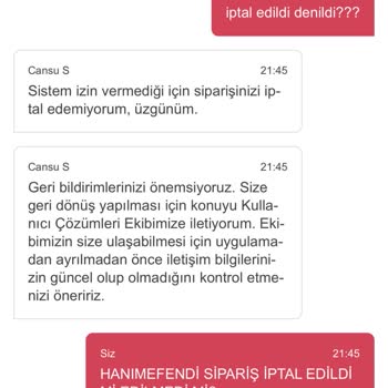 Yemeksepeti Ücret İademi Ödemiyor!