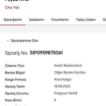 GS Store Kargom Elime Ulaşmadı.