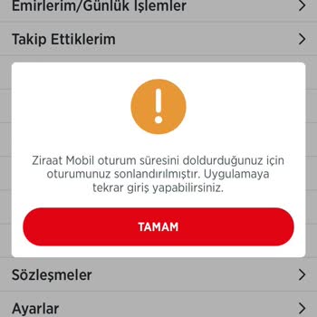 Ziraat Bankası Mobil Uygulama Hatası