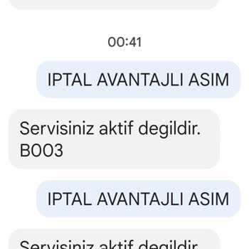 Vodafone İnternet Aşım Paketi İptali