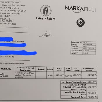 Markafill.com'dan Yapılan Skechers Ayakkabı Kullanılmış Gönderildi