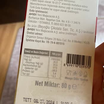 A101 Bozulmuş Çikolataları Satıyorlar