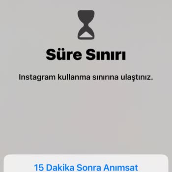 Instagram Günlük Kullanma Sınırı