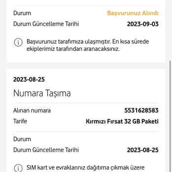 Vodafone Numaramı Taşımıyor İletişime Geçmiyor