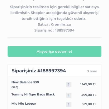 Kremlin.co Orijinal Diye Sahte Ürün Satan Shopier Den İade Talebi