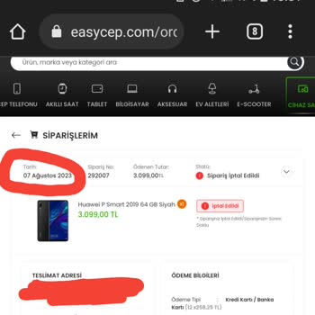 EasyCep Ücret İademi Yapmadı