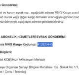 TurkNet Abone Söz. Göndermek İçin Verdiği Gönderi Numarası Hatalı