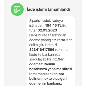 Hepsiburada Para İadelerim Yapılmıyor