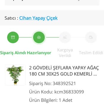 ÇiçekSepeti Ciceksepeti.com Dan Verilen Sipariş