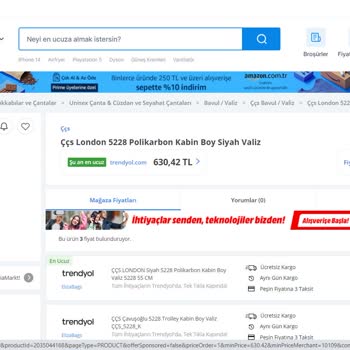 Cimrinin Yönlendirdiği Sitelerdeki Fiyat Farklılıkları