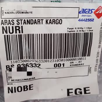 Aras Kargo Çok Fazla Ücret Alındı