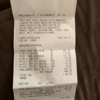 Migros Money İade Edilmemesi