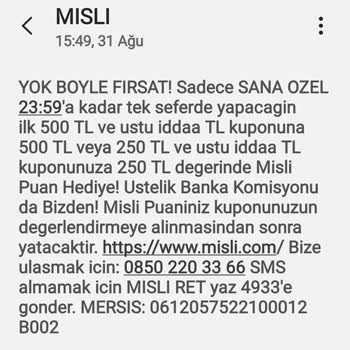 Misli.com Misli Puanımı Vermiyor