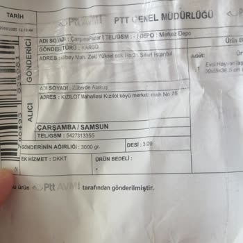 Epttavm Alışveriş Yanlış Ürün Gönderimi