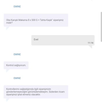 N11'den Alınan Ürünlerin Kargoya Verilmemesi Ve İptalinin İstenmesi