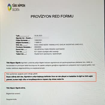 Türk Nippon Sigorta Sağlığınız Ve Paranız Bizde Sizde Allah'a Emanet Sağlık Sigortası