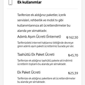 Vodafone Akıllı İnternet Aşım Paketi