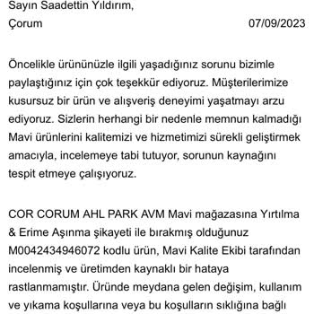 Mavi Ag Yırtığı Kullanıcı Hatasıymış
