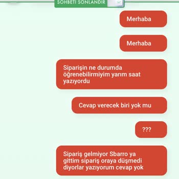 Tıkla Gelsin Sipariş Gelmiyor Canlı Destek Cevap Yok