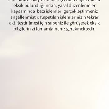 ING Hesap Kısıtı Mobil Bankacılık Kullanamama