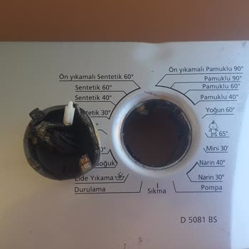 Yanan Beko Çamaşır Makinesi Telafi Edilmiyor.