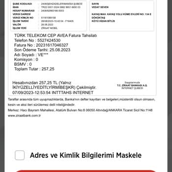 Türk Telekom Aynı Faturayı İkinci Kez Ödedim