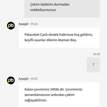 Palacebet Hakkım Olan Paramı Vermiyor