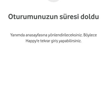 Vodafone Çark Çevirememek, Ana Sayfaya Geri Yönlendirilmek