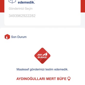 Aras Kargo Kargom Teslim Edilmedi