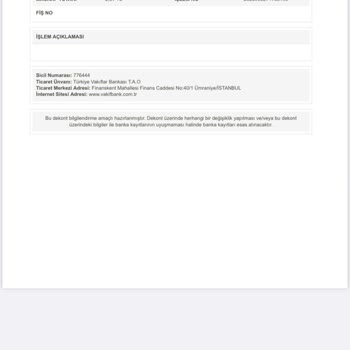 VakıfBank Hesaba Geçmeyen Para