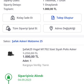Pazarama Ürün Ortada Yok.