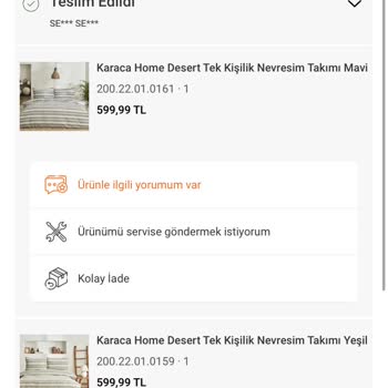 Karaca-home.com Eksik Ürün Gönderip Kabul Etmiyor Çirkinleşiyorlar