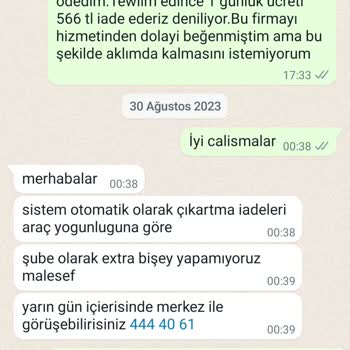 Rent Go Sabiha Gokce Şubesi Fazla Kesinti Yaptı
