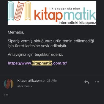 Kitapmatik.com.tr Ne Siparişi Gönderiyorlar Ne De İadeyi Veriyorlar