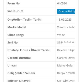 Delta Teknik Servis Garantili Üründe Ücretli Değişim Diyor