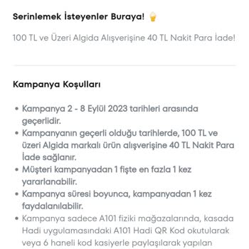 A101 Market Kampanyalarından Şikayetçiyim