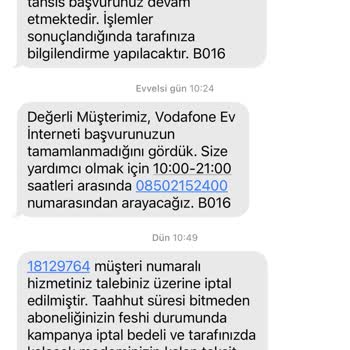 Vodafone Evde İnternet Başvurusu