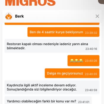 Burger King Siparişim Yanlış Geldi, Ücret İadesi Yapılmıyor