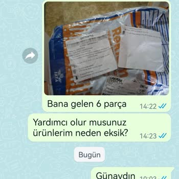 Qarmacha Eksik Ürün Gönderdi