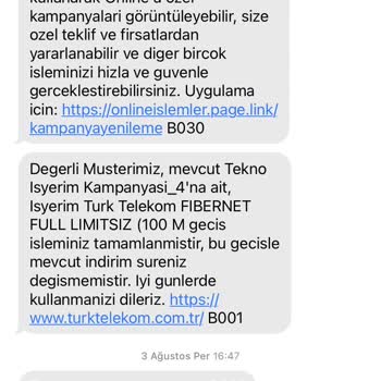Türk Telekom Bilgim Dışında Abonelik İptali