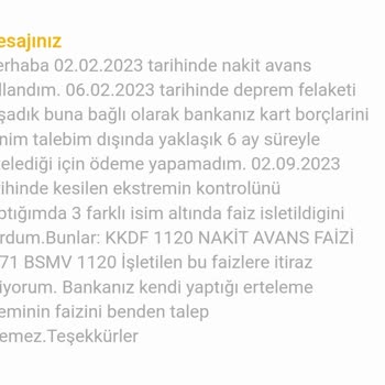VakıfBank Depremde Yapılan Borç Ertelemesi