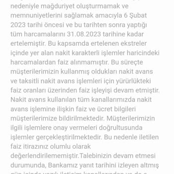 VakıfBank Depremde Yapılan Borç Ertelemesi