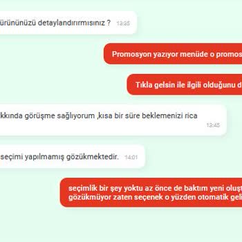 Tıkla Gelsin Canlı Destek Sorunu