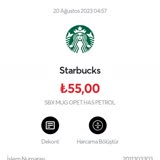 Starbucks Makinesi Ödeme Red Hatası Ve İade Talebi