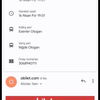 Obilet - Kamil Koç Bilet Uyuşmazlığı.