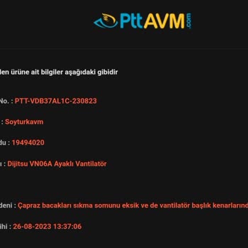 Epttavm Umursamazlığı Ve Soyturkavm Kullanılmış Ürün Gönderimi