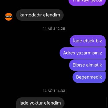 Tuba Mutioğlu Ne İade Ne Değişim!