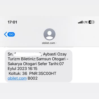 Özay Turizm Otobüs Firmasında Yaşanan Üslupsuz Konuşma Şikayeti